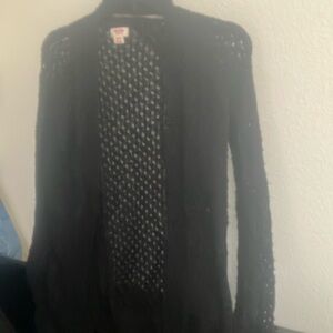 FINAL MARKDOWN Mossimo crocheted open front sweater xs
